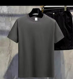 Men T Shirt Summer Cotton Tops Women Solid Color Blank Tshirts O-neck Round Collar Short-Sleeve Couple White Top Tees