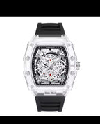 | UTHAI BK134 Fashionable Men watch barrel shaped transparent waterproof quartz watch sports clock gift watches for man