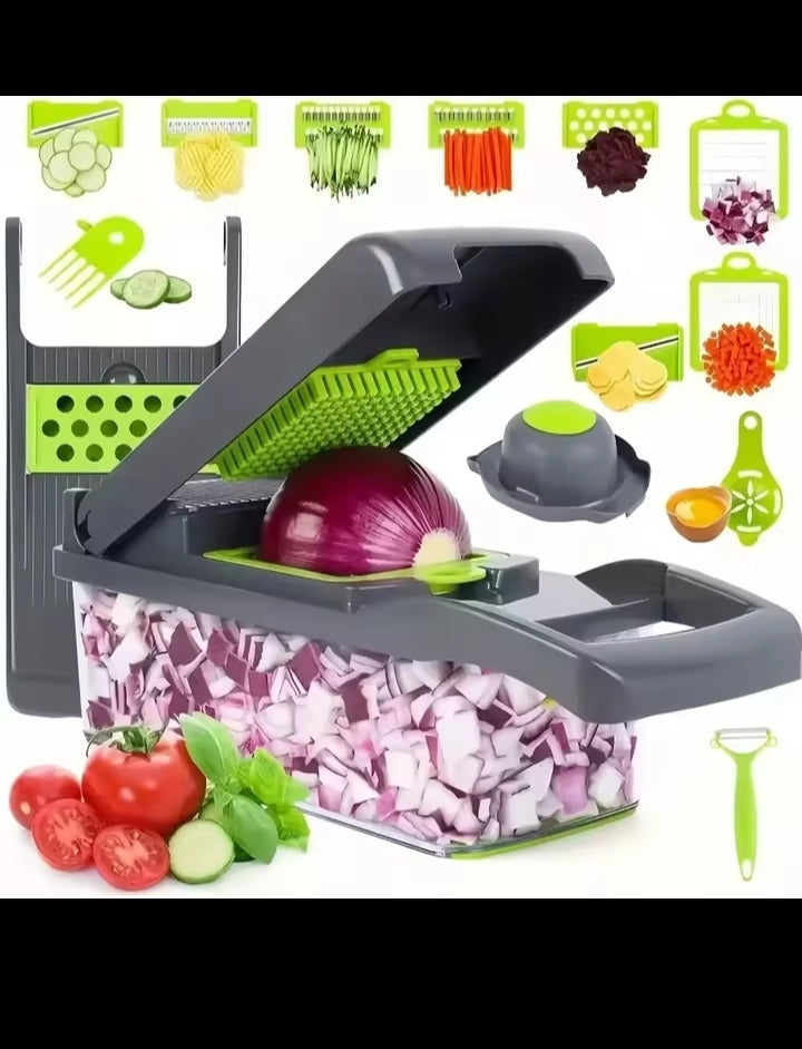 Multifunctional Vegetable Chopper Handle Food Grate Food Chopper Vegetable Slicer Dicer Cut 14/16 in 1 Kitchen Items Cocina