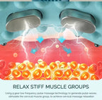 4in1 Cervical Spine Stretch Neck Massager Pillow EMS Relax Heating Shoulder Massage Chiropractic Traction Head Acupoint Pillow