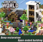 New Magnetic Blocks-Build Mine Magnet World Set for Boys Girls, Sensory Construction Toys for Toddlers Christmas Gifts