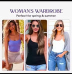 Cami Bra – Women's Camisole With Built In Padded Bra Vest Dropshipping As Seen on Tiktok Pink Top For Women Pajamas Home Wear