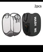 Mesh Pop-up Laundry Basket, Laundry Basket, Foldable Dirty Clothes Storage Basket, Large Capacity Storeage