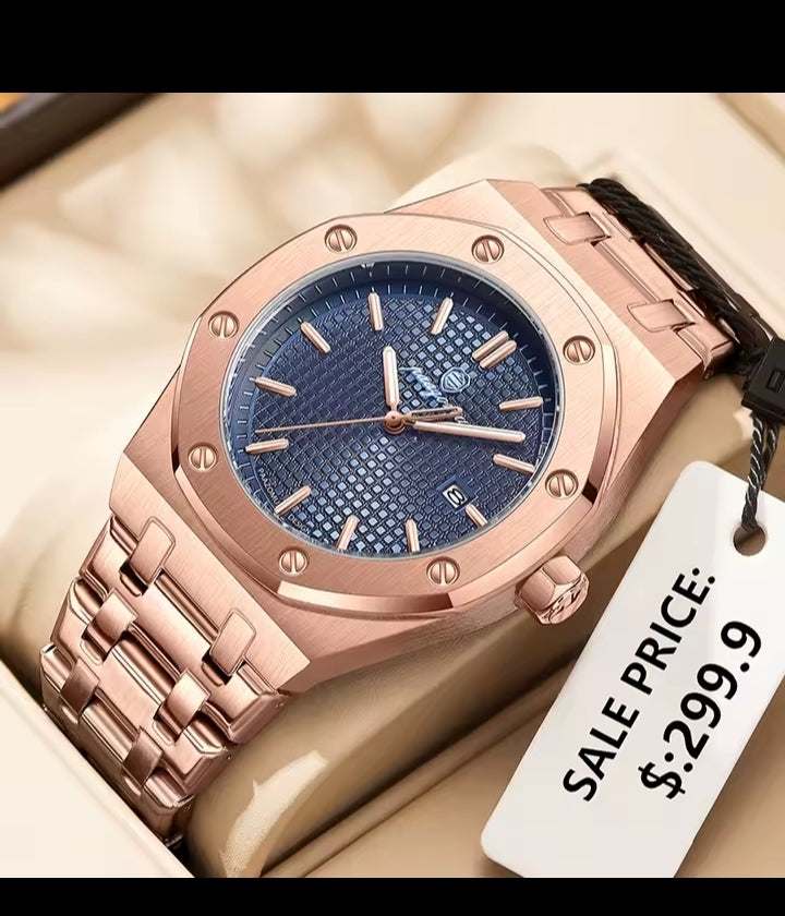 PAAZOMU Top Luxury Man Watch Waterproof Luminous Date Men Watch Stainless Steel Male Clock Sport Fashion Men's Quartz Watches