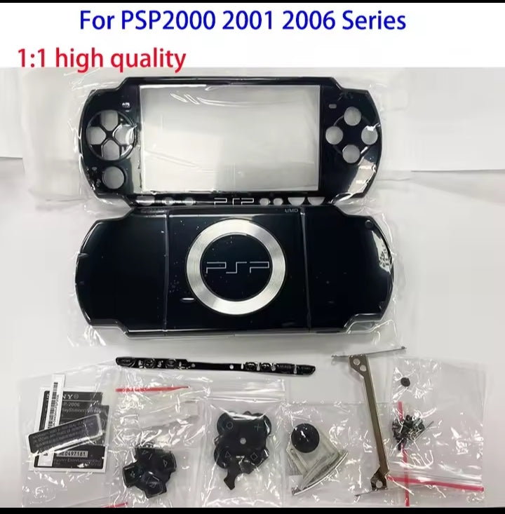 White/Black/Pink Faceplate Case Shell For PSP2000 PSP 2000 2006 Game Console Housing Cover with Button Kit