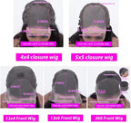 Burgundy Lace Frontal Wig 13x6 Body Wave Lace Front Wig HD Transparent Lace Frontal Wig Human Hair