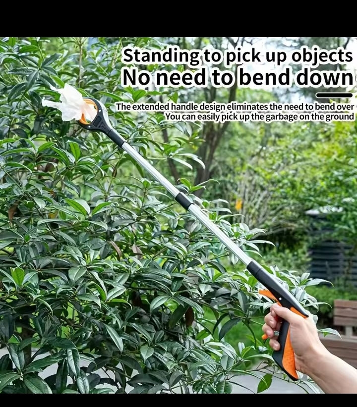 Grabber Reacher Tool Garbage Clip Picker Picking Extended Aluminum Alloy Picker Pliers Sanitary Pickup Cleaning