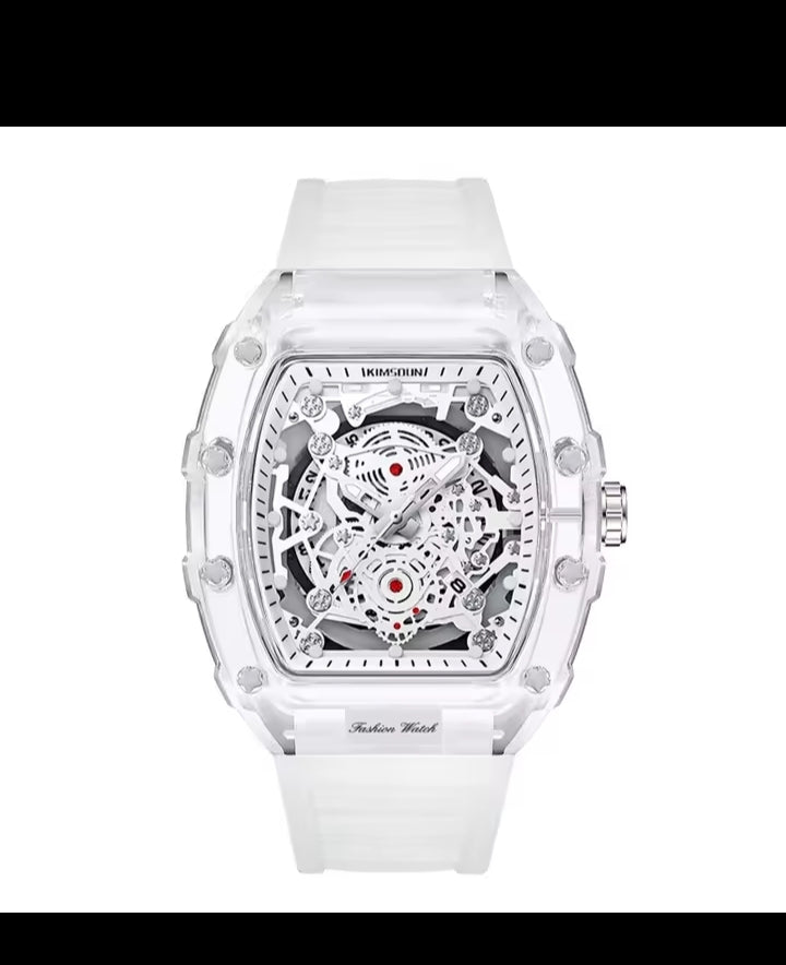 | UTHAI BK134 Fashionable Men watch barrel shaped transparent waterproof quartz watch sports clock gift watches for man