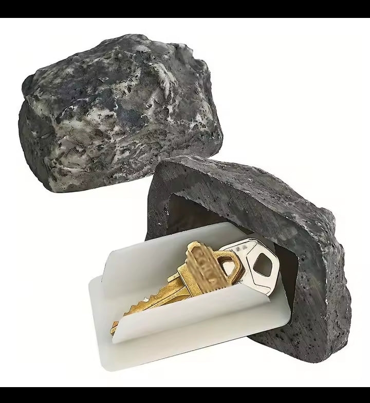 Stone Key Box Simulation Stone Outdoor Courtyard Hidden Door Key Box  Small Stone Resin Stone Shape Hidden Home Accessories