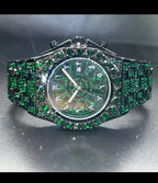 2025 New Diamond Hip Hop Watch For Men Fashion Ice Out Party Jewelry Wristwatch Luxury Shiny Gem Accessories Watches Trendy Gift