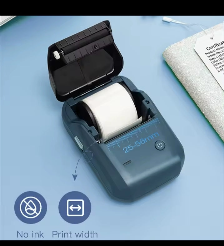 Mini Label Thermal Printer Niimbot B1 Portable Self-Adhesive Printer For Stickers Round Labels Rolls UV Tag Bluetooth Printer