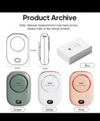 Portable Hanging Neck Fan Mini Cooling Waist Fans Bladeless USB Rechargeable Sports Cooler Fan For Outdoor Sports Travel