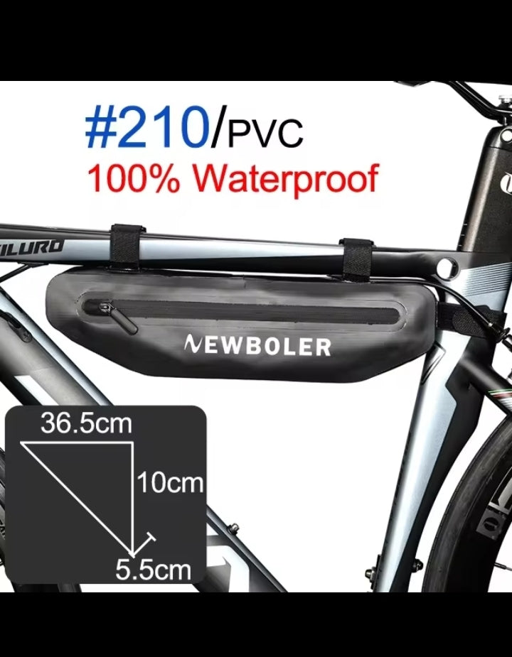 NEWBOLER Bicycle Triangle Bag Bike Frame Front Tube Bag Waterproof Cycling Bag Battery Pannier Packing Pouch Accessories