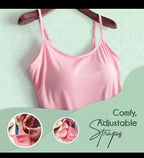 Cami Bra – Women's Camisole With Built In Padded Bra Vest Dropshipping As Seen on Tiktok Pink Top For Women Pajamas Home Wear