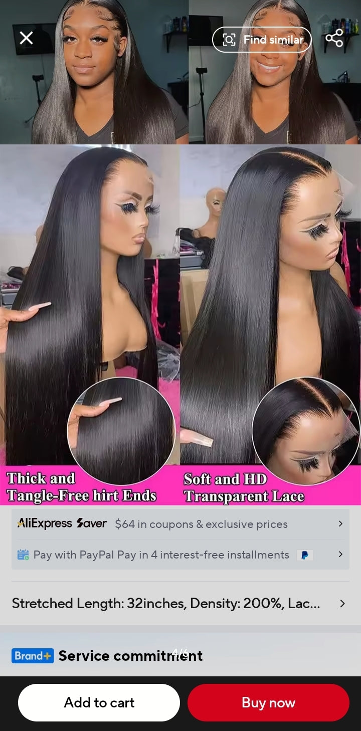 Bone Straight Lace Front Wigs Human Hair Brazilian 30 40Inch 13x4 360 Lace Frontal Human Hair Wigs For Women