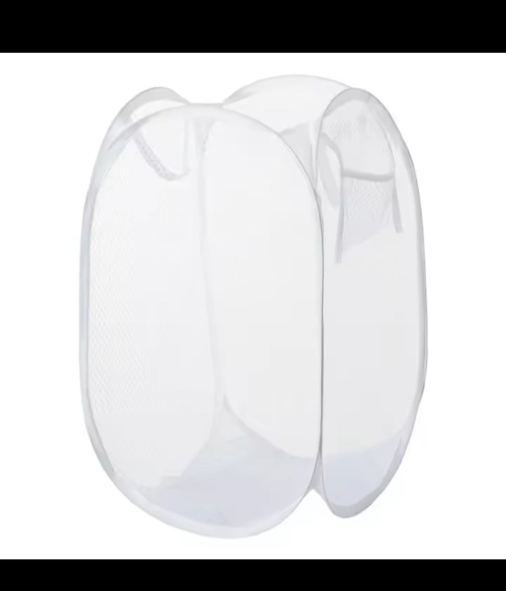 Dirty Clothes Basket Skeleton Ventilated Foldable Easy Storage Portable Large Capacity Clothes Basket