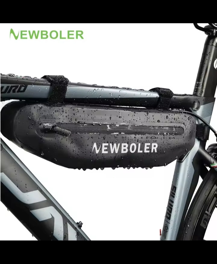 NEWBOLER Bicycle Triangle Bag Bike Frame Front Tube Bag Waterproof Cycling Bag Battery Pannier Packing Pouch Accessories